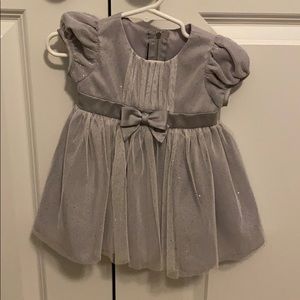 Carters silver dress - 6 months